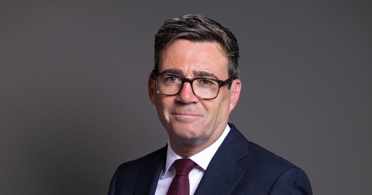 Andy Burnham, Mayor of Greater Manchester - official parliamentary portrait 2026, head-and-shoulders crop