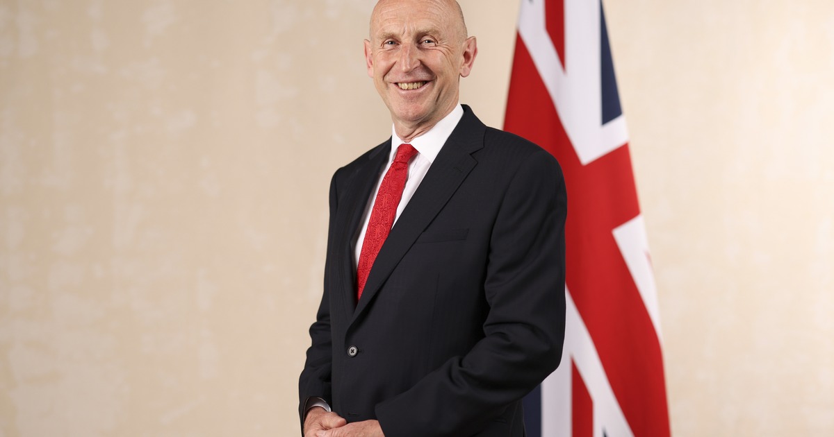 Chancellor John Healey, who announced the AI Biosecurity Lab funding