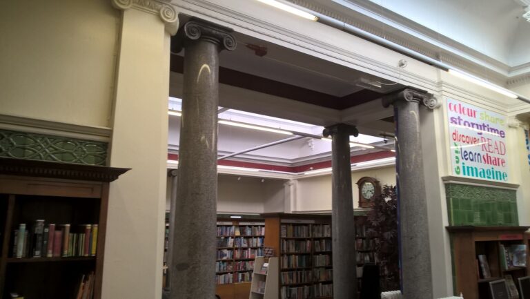 Interior of Chapel Allerton public library in Leeds