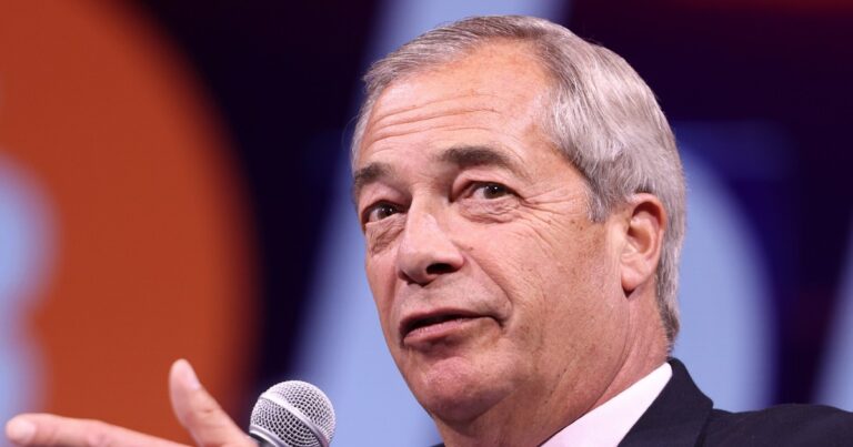 Nigel Farage speaking on stage, file photo used for Undercover: A Year in Reform
