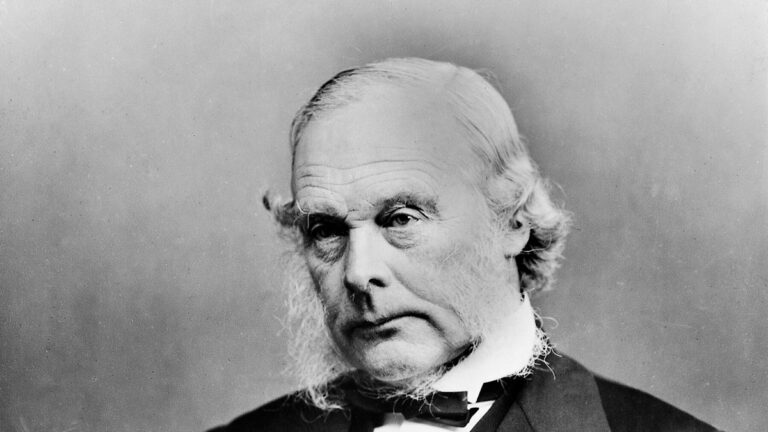 Portrait of Joseph Lister, full head intact, landscape crop