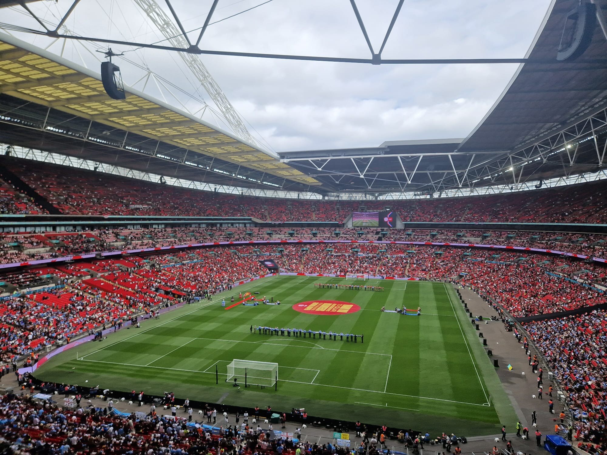 Wembley Stadium before the 2024 Community Shield